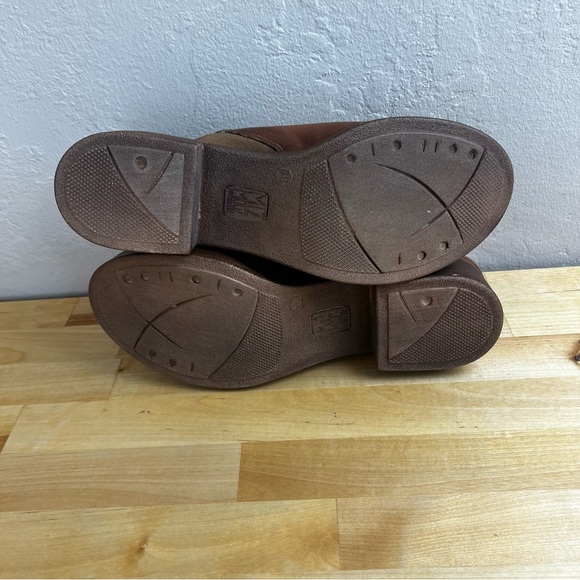 NEW Lunea Brandy Brown Leather Heel Clog Shoes Size 39 - Picture 9 of 12